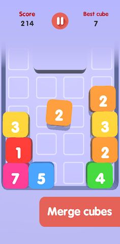 Merge Drop Cubes - Screenshot 1