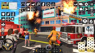 Firefighter Rescue Truck Game - Screenshot 1