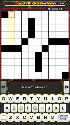 Movie Crosswords - Screenshot 1