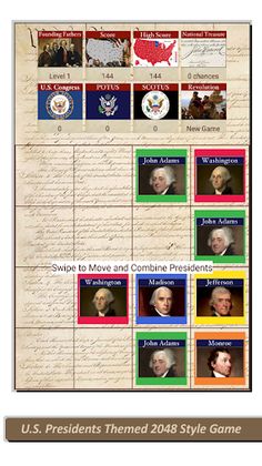 POTUS 2048 - U.S. Presidents T - Screenshot 1