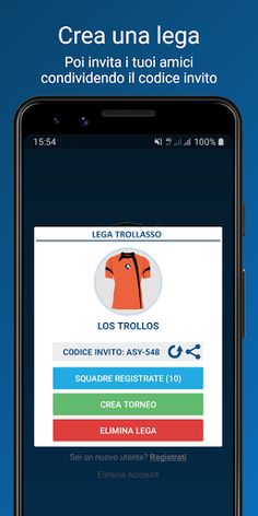 FantaTrollo - Gestione Leghe F - Screenshot 1