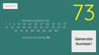 Housie Tickets & Number Caller - Screenshot 2
