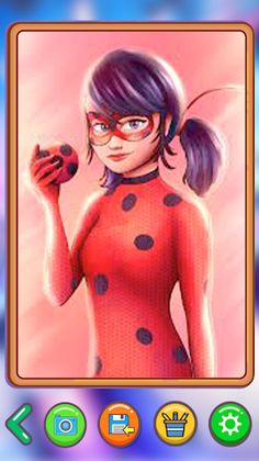 Lady Coloring Game Surfer Cat - Screenshot 4