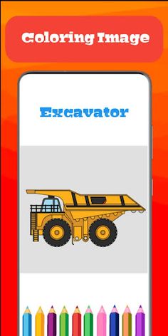 Excavator Coloring Game - Screenshot 3