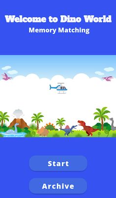 Dino World : Memory Matching - Screenshot 1