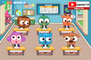 Papo Town School Life for Kids - Screenshot 2