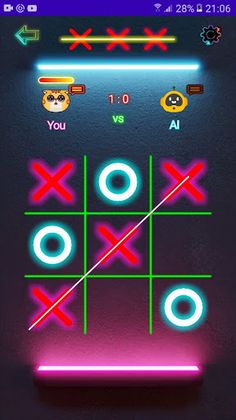 tic tac toe bright - Screenshot 2
