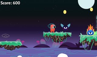 Super Eye Jump Game Dash - Screenshot 1