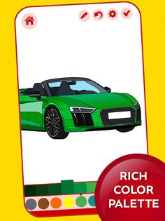 German Cars Coloring Book - Screenshot 3