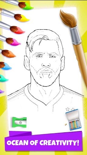 Messi Coloring Game - Screenshot 2
