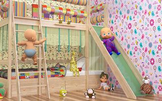 Naughty Twin Baby Simulator 3D - Screenshot 2