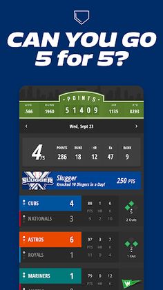 5 for 5 Baseball - Screenshot 1