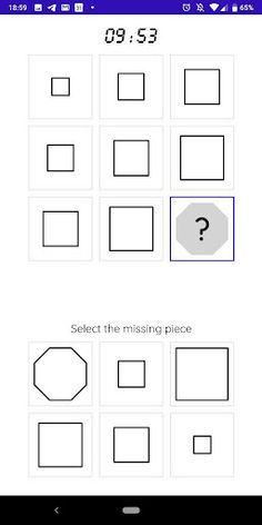 iQT: Raven IQ Test - Screenshot 1