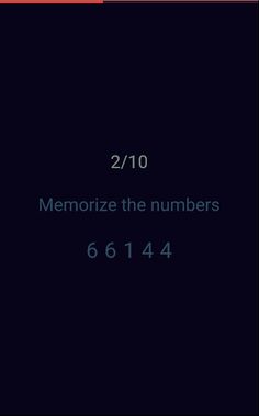 Working memory training - Screenshot 1