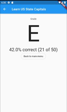 Learn US State Capitals - Screenshot 1