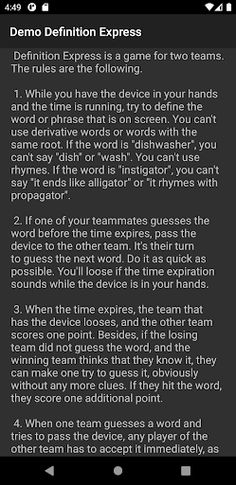 Definition Express Demo - Screenshot 4