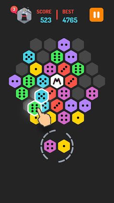 Merge Block Hexa: Dominoes Mer - Screenshot 2
