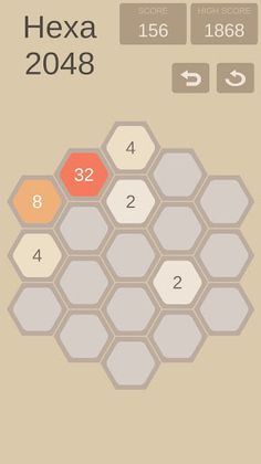Hexa 2048 - Screenshot 1