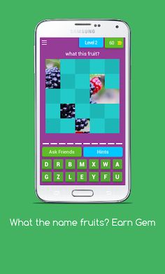 Fruit Name : Win Gems Quiz - Screenshot 3