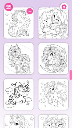 My Little Unicorn Coloring - Screenshot 3