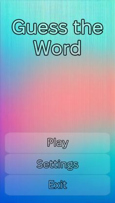 Guess the Word - Screenshot 1