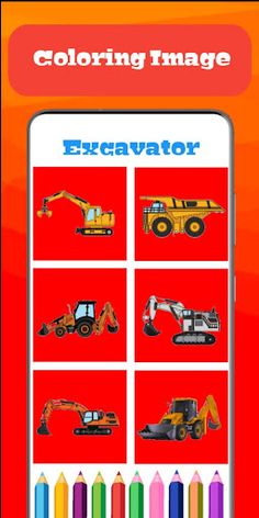 Excavator Coloring Game - Screenshot 4