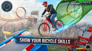 BMX Bicycle Stunt: Mega Ramp - Screenshot 2