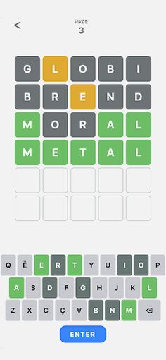 Fjala - Lojë me fjalë - Screenshot 2