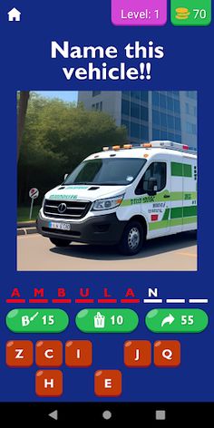 Guess The Vehicle Game - Screenshot 1