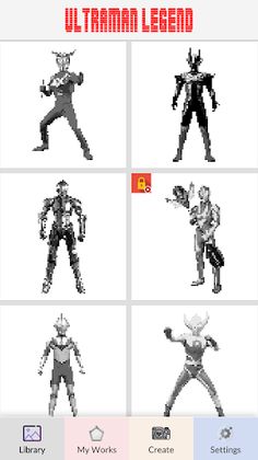 Ultraman Legend Pixel Art - Screenshot 2