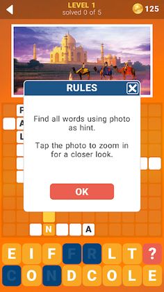 135 Photo Crosswords - Screenshot 1