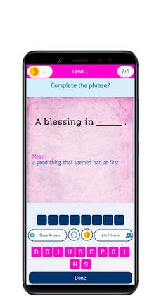 Idioms and phrases quiz - Screenshot 3