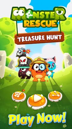 Monster Rescue: Treasure Hunt - Screenshot 1