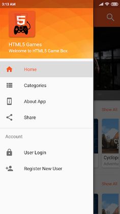 HTML5 Games Box - Screenshot 1