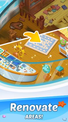 Merge Voyage : Renovate Ship - Screenshot 1