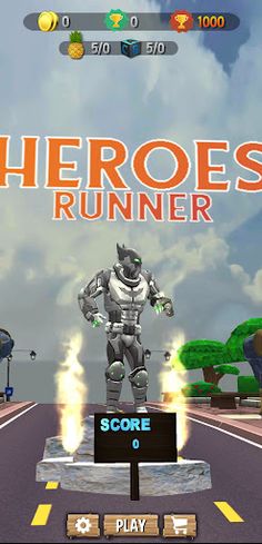 Heroes SuperRun:Endless Runner - Screenshot 1