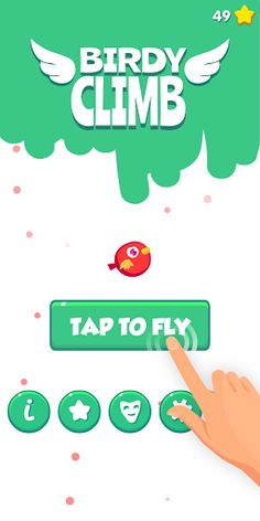 Birdy Climb: Flying Bird Game  - Screenshot 1