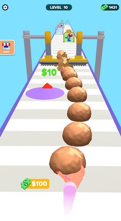 Gem Run Stack Game - Screenshot 1