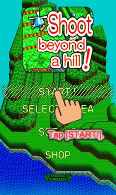 Shoot beyond a hill! - Screenshot 1