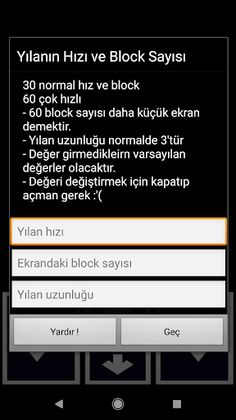 Yılan Oyunu - Screenshot 1