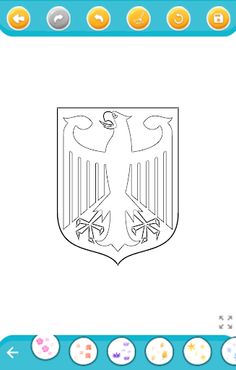 national emblem coloring - Screenshot 2