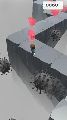 Pandemic Zig Zag Run - Screenshot 2