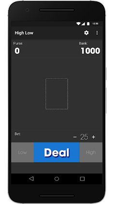 High Low Card Game - Easy Card - Screenshot 1