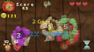 Vegetables: Slice and cut game - Screenshot 1