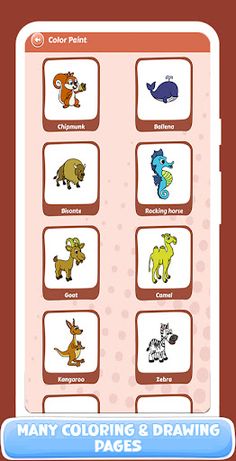 animals coloring &drawing book - Screenshot 2