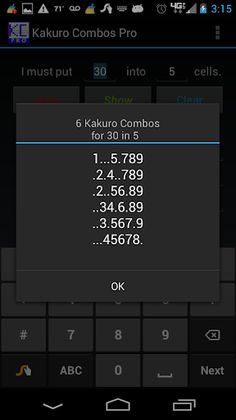 Kakuro Combos Pro - Screenshot 3