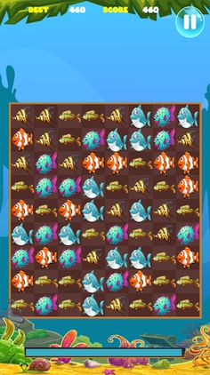 Mad Fish match3 - Screenshot 2