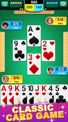 Spades Classic Card Game - Screenshot 1