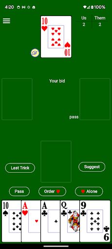 Euchre Master II - Screenshot 1