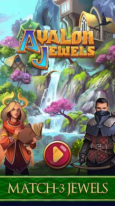 Avalon Jewels Match-3 - Screenshot 1